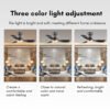 DEKA CONCEPT MINI LED Series 42" 3 Blades 7 Speed Control + Reverse DC Ceiling Fan Magnesium/White Kipas Ceiling