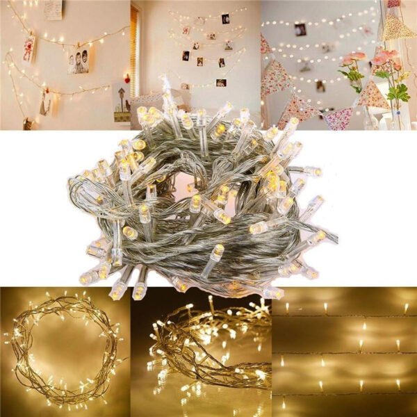 Warm White 10M 100 LED Fairy String Lights – Party Décor Lighting for Home, Events & Celebrations