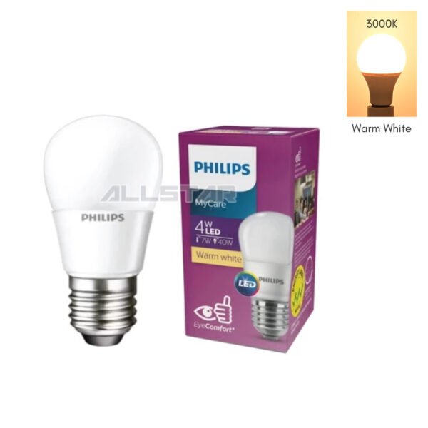 Philips LED Bulb 4W 13W 6500K Daylight 4000K Cool White 3000K Warm White E27 Eye Comfort Bulb
