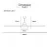 DEKA+ MONZIO 42" 56'' 3 Blades 24 Speed with RemoteControl DC Ceiling Fan Magnesium/White/ Walnut/ Pinewood Kipas Siling