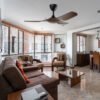 69f82c52144d5_1777871954.jpg DEKA+ MAZON 46'' 3 Blades 24 Speeds + Reverse with Remote Control DC Motor Black / Walnut / Pinewood Ceiling Fan