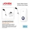 JOVEN SE1e SE3e Instant Water Heater shower No Pump / Pemanas mandi / Shower Heater Home Shower