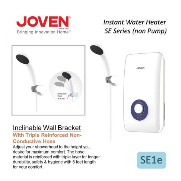 JOVEN SE1e SE3e Instant Water Heater shower No Pump / Pemanas mandi / Shower Heater Home Shower