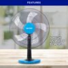 Wirata TF-180 Table Fan Kipas Meja 18"