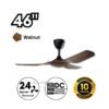 69f82c53b9456_1777871955.jpg DEKA+ MAZON 46'' 3 Blades 24 Speeds + Reverse with Remote Control DC Motor Black / Walnut / Pinewood Ceiling Fan