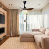 DEKA+ CROX 28'' 3 Blades 14 Speeds +TURBO with Remote Control DC Motor 3 Colour LED Ceiling Fan Walnut / Pine WoodKipas