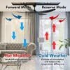 69f82c56bdcfe_1777871958.jpg DEKA+ BETA 56'' 5 Blades 14 Speeds + TURBO with Remote Control DC Ceiling Fan Walnut Pinewood Kipas Siling