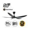 69f82c5736407_1777871959.jpg DEKA+ BETA 56'' 5 Blades 14 Speeds + TURBO with Remote Control DC Ceiling Fan Walnut Pinewood Kipas Siling