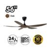 69f82c5796d53_1777871959.jpg DEKA+ BETA 56'' 5 Blades 14 Speeds + TURBO with Remote Control DC Ceiling Fan Walnut Pinewood Kipas Siling