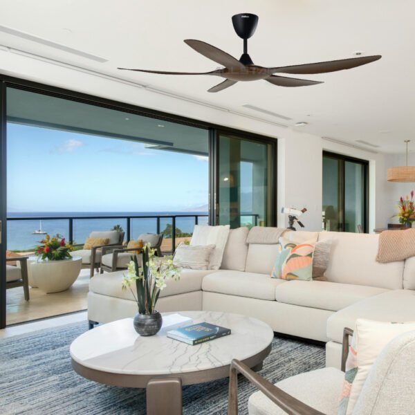 69f82c57f3f79_1777871960.jpg DEKA+ BETA 56'' 5 Blades 14 Speeds + TURBO with Remote Control DC Ceiling Fan Walnut Pinewood Kipas Siling