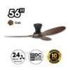 DEKA+ ARION 56'' 3 Blades 24 Speeds + Reverse with Remote Control DC Motor  Matt Black/Oak Kipas Siling