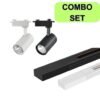 69f82c5a577ad_1777871962.jpg CEILING LIGHT 10W LED SET Rail & Lampu TRACK LIGHT Spotlight Ceiling Light Hitam Putih Track Murah Dan Berquality