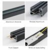 69f82c5ab638e_1777871962.jpg CEILING LIGHT 10W LED SET Rail & Lampu TRACK LIGHT Spotlight Ceiling Light Hitam Putih Track Murah Dan Berquality