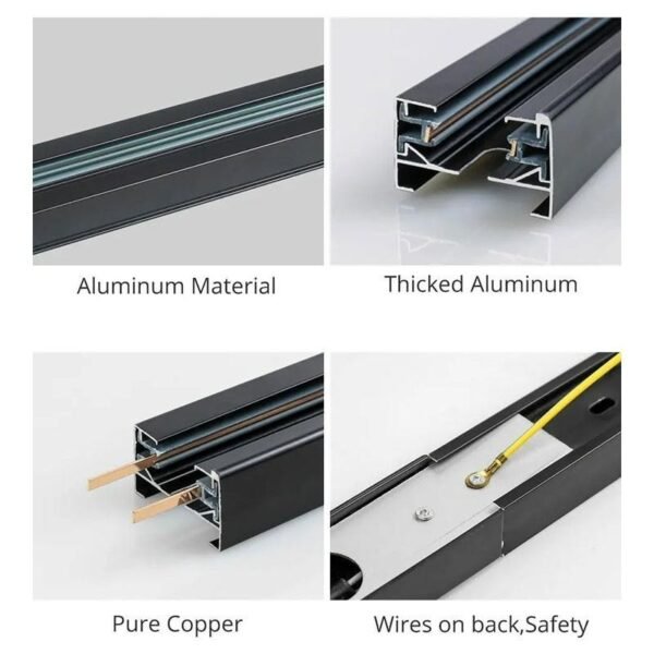 69f82c5ab638e_1777871962.jpg CEILING LIGHT 10W LED SET Rail & Lampu TRACK LIGHT Spotlight Ceiling Light Hitam Putih Track Murah Dan Berquality