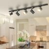 69f82c5c05551_1777871964.jpg CEILING LIGHT 10W LED SET Rail & Lampu TRACK LIGHT Spotlight Ceiling Light Hitam Putih Track Murah Dan Berquality