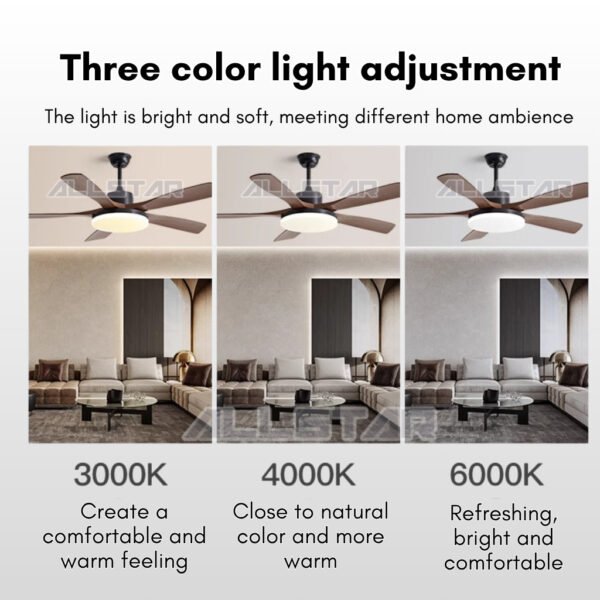 DEKA DDC 31 BABY L LED 5 Blades 42" Decorative Ceiling Fan Baby Fan With Remote Control 18W LED (42")