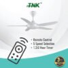 TNK 46" 56" Remote Control Super Save Electric Ceiling fan 5 Speed Remote Control Kipas 99% Strong Wind
