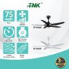 TNK 46" 56" Remote Control Super Save Electric Ceiling fan 5 Speed Remote Control Kipas 99% Strong Wind