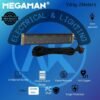 MEGAMAN TRAILING SOCKET SURGE & NEON (4G +2USB +1TYPE C) Extension Socket with Individual Switch & Neon HEAVY DUTY
