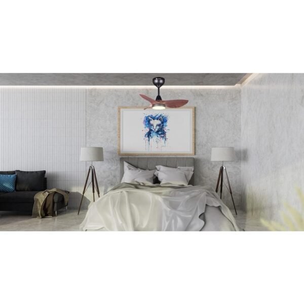 SILENZ HEGEN 30" DC Motor Remote Mini LED Ceiling Fan (Matt Black/White/Oak) (5 Years Warranty)