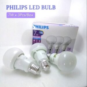 PHILIPS Mentol E27 (3Pcs Package) - [7W] Essential LED Bulb (6500K Daylight) (540LM)