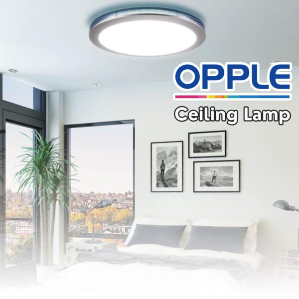 Opple Ceiling Light Lamp High Quality Modern Panel Led Indoor Acrylic Ceiling Light 3 Color Lampu Siling Ruang Tamu