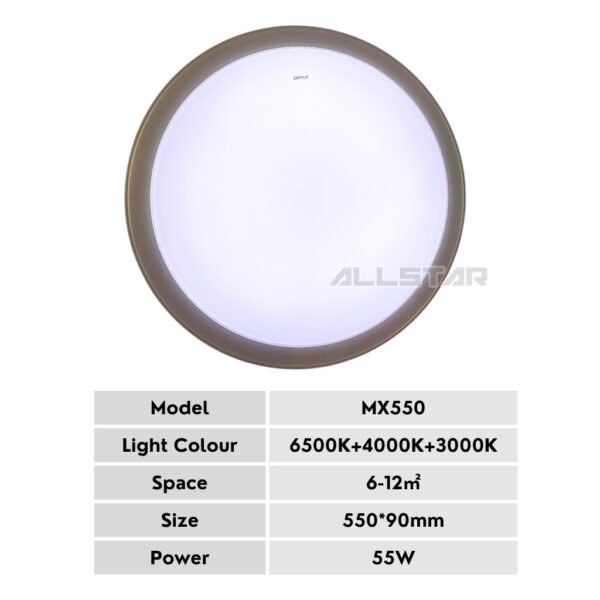 Opple Ceiling Light Lamp High Quality Modern Panel Led Indoor Acrylic Ceiling Light 3 Color Lampu Siling Ruang Tamu
