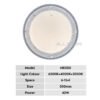 Opple Ceiling Light Lamp High Quality Modern Panel Led Indoor Acrylic Ceiling Light 3 Color Lampu Siling Ruang Tamu