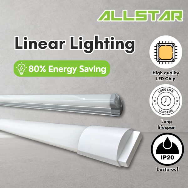 69f82c631c519_1777871971.jpg Linear Lighting 4FT T8 Light Tube 36W Lampu Ceiling Single Casing Warehouse Lobby Parking Lot Light Bulb