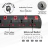 【SIRIM】Trailing Socket 3/4/5 Way 2/5 Meter Premium Extension Socket Heavy Duty Wire Plug 1500W Load
