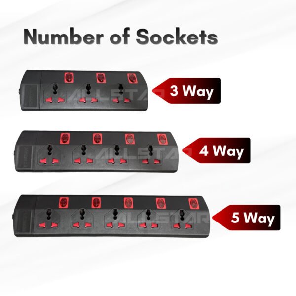 【SIRIM】Trailing Socket 3/4/5 Way 2/5 Meter Premium Extension Socket Heavy Duty Wire Plug 1500W Load