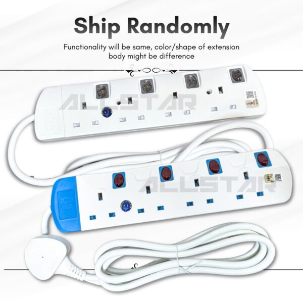 【SIRIM】Trailing Socket 3/4/5 Way 2/5 Meter Premium Extension Socket Heavy Duty Wire Plug 1500W Load