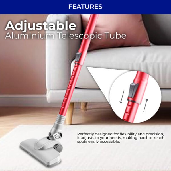 Wirata VC-550 Cordless Vacuum Aluminium Telescopic Tube