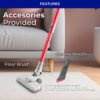 Wirata VC-550 Cordless Vacuum Aluminium Telescopic Tube