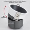Recessed Anti Glare LED Spotlight Eye Ball 7W 11W Downlight 3 Color 4000K 3000K