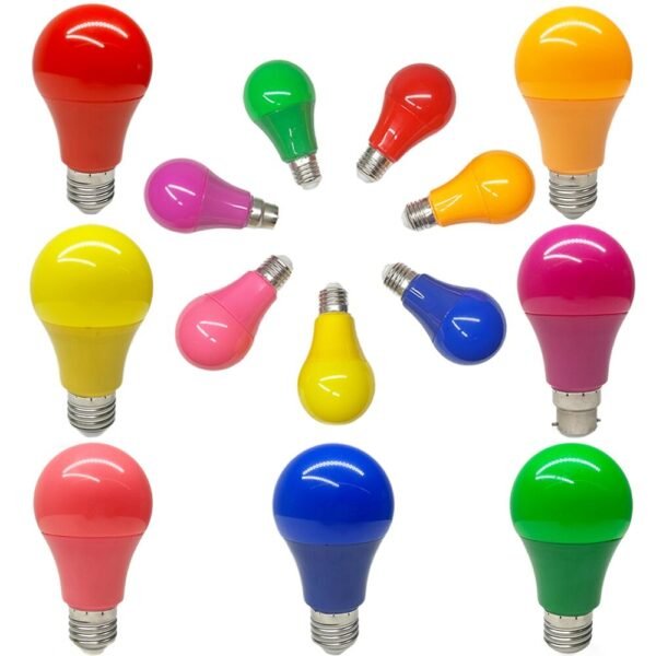 69f82c6e3be26_1777871982.jpg Fast Delivery⚡A60 Color Bulb 7W RED YELLOW GREEN PURPLE BLUE E27 LAMPU RAYA DECOR BULB LIGHT CHRISTMAS LIGHT FESTIVAL