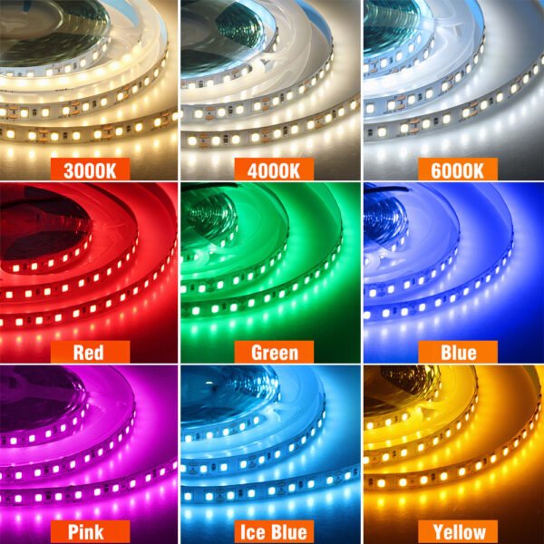 Multicolor LED Strip Light 5M 2835 120LED/m DC12V Flexible Led Neon Light Room Decoration