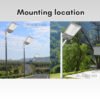 Bossman LED Solar Street Lantern 800W 1000W Waterproof 6500K Outdoor Light Street Light
