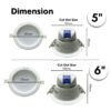Panasonic Recessed LED Downlight 5" 6" Round 12W 15W (WARMWHITE), (DAYLIGHT) Anti Glare Bright Ceiling Light