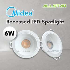 Media LED Recessed Spotlight 6W High Lumen 3000K 4000k Ceiling Light Living Room Spotlight