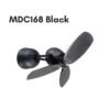 DEKA MDC168 16" 3 Blades Wall Fan 7 Speeds Remote Control Wall Mounted Ceiling Fan Black+Wood 120° Swing Kipas Dinding