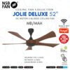 69f82c76d5d7e_1777871990.jpg NSB FAN | JOLIE 52 Inches 5 Blade ABS DC Motor 6 R/F Speeds Remote Control Designer Ceiling Fan
