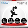 Fiero TINY 16" 3 Blades DC Motor Designer Wall Fan with 8 Speeds + RF Remote Control - Black/Walnut/Pinewood/RoseWood