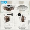 69f82c7859758_1777871992.jpg NSB UFO Corner Fan 8" Ceiling Wall Mount Fan 3 Blade Angle Adjustable Fan Kipas Koner Ruang Tamu Kipas Dapur
