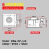 69f82c78791d3_1777871992.jpg Eurowind Ceiling Ventilation Fan 8" 10" Exhaust Fan Air Ejector Kitchen Toilet Bedroom