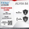 Fiero ALVIA / ALVIA LED 5 Blades 56" DC Motor Ceiling Fan with 24 Speeds Remote Control - Black/White/Pinewood/Walnut