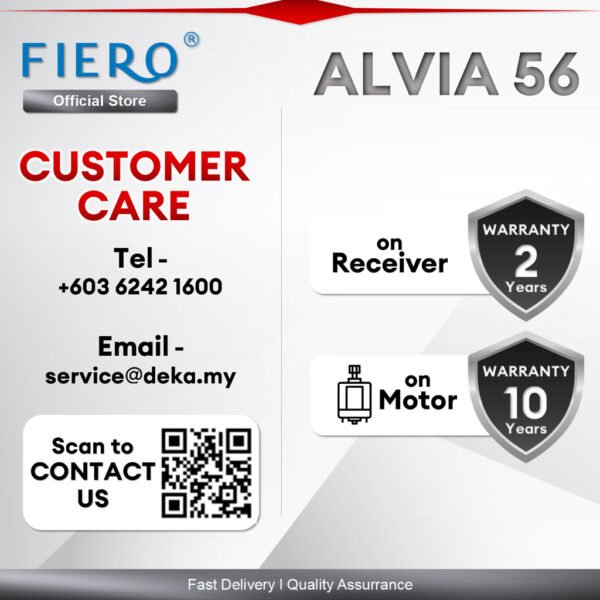 Fiero ALVIA / ALVIA LED 5 Blades 56" DC Motor Ceiling Fan with 24 Speeds Remote Control - Black/White/Pinewood/Walnut