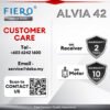 Fiero ALVIA / ALVIA 42" LED 5 Blades DC Motor Ceiling Fan with 24 Speeds Remote Control - Black/White/Pinewood/Walnut