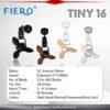 Fiero TINY 16" 3 Blades DC Motor Designer Wall Fan with 8 Speeds + RF Remote Control - Black/Walnut/Pinewood/RoseWood