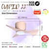 69f82c7904a71_1777871993.jpg NSB Cupid 22-Inch Ceiling Fan with LED Light Kit and WiFi Control, 3-Blade DC Motor 6-Speed Remote